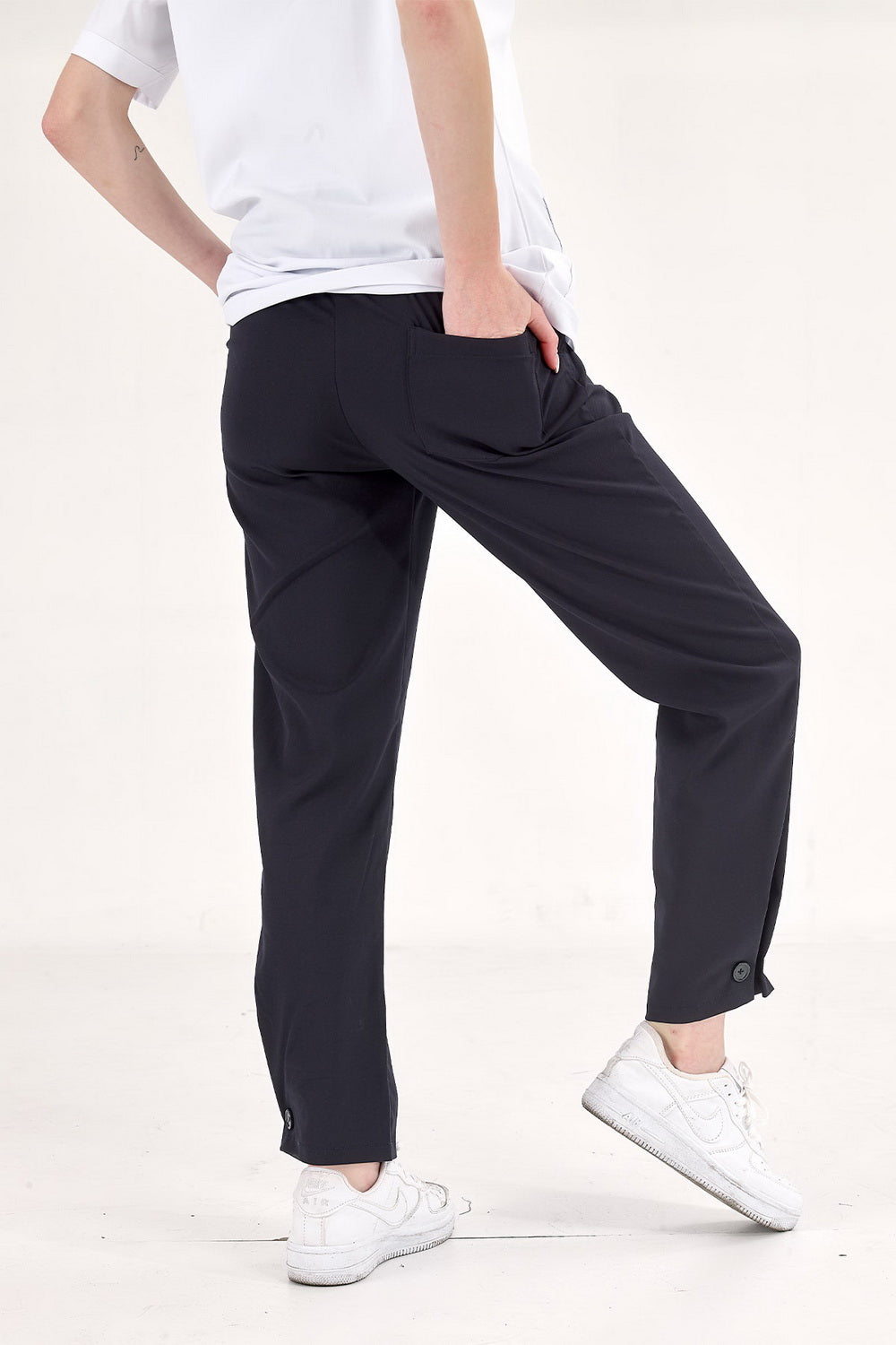 Retro Lux Lycra Pants - Navy Blue