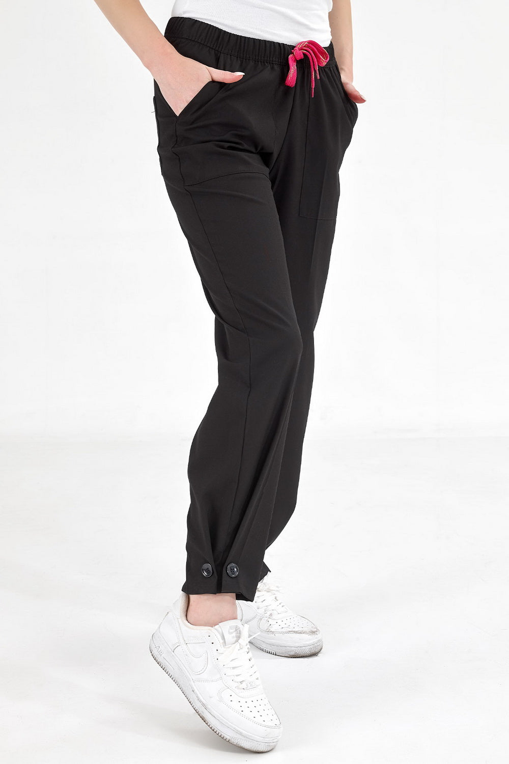Retro Lux Lycra Pants - Black