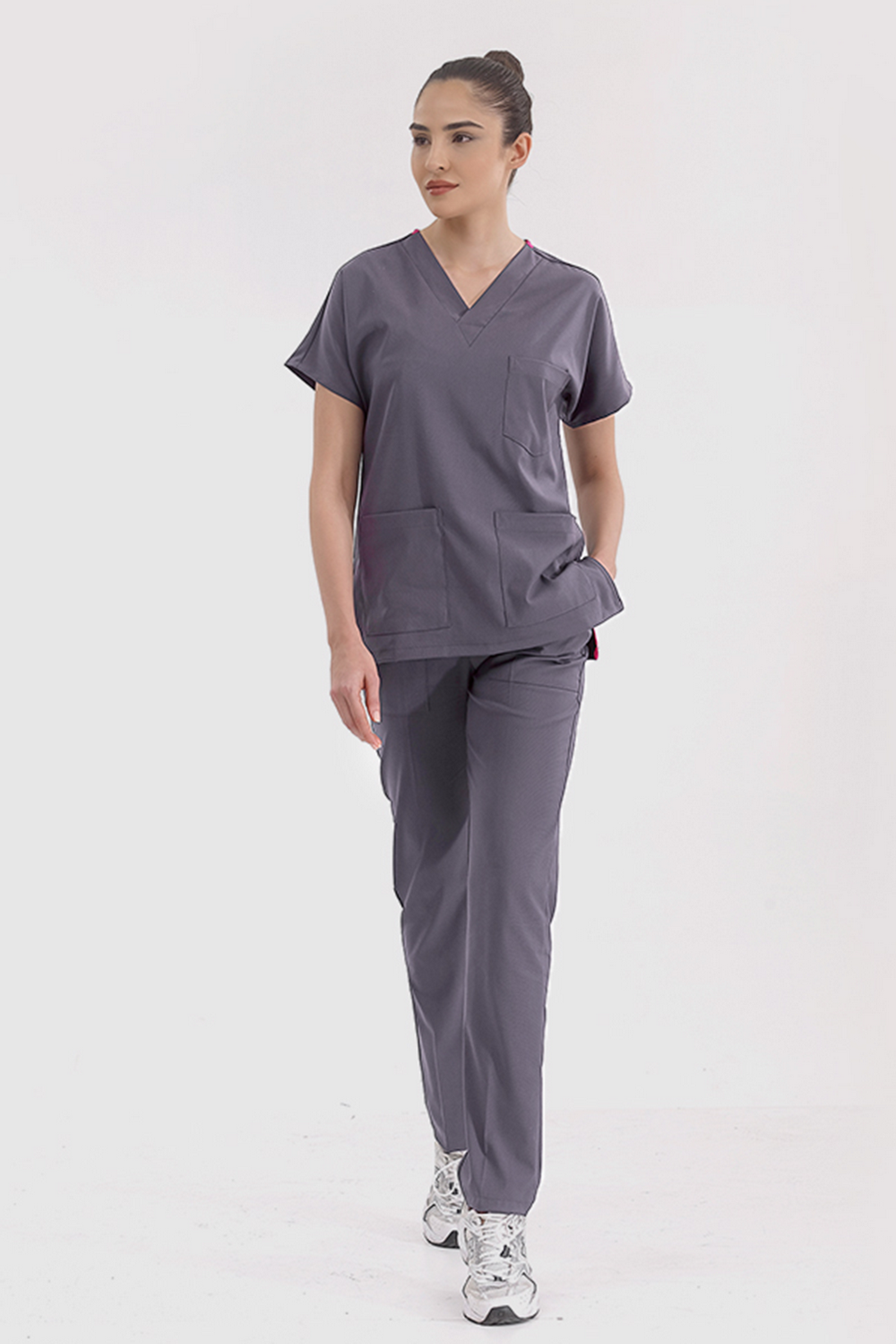 Lux Lycra Greys Suit - Lead Gray