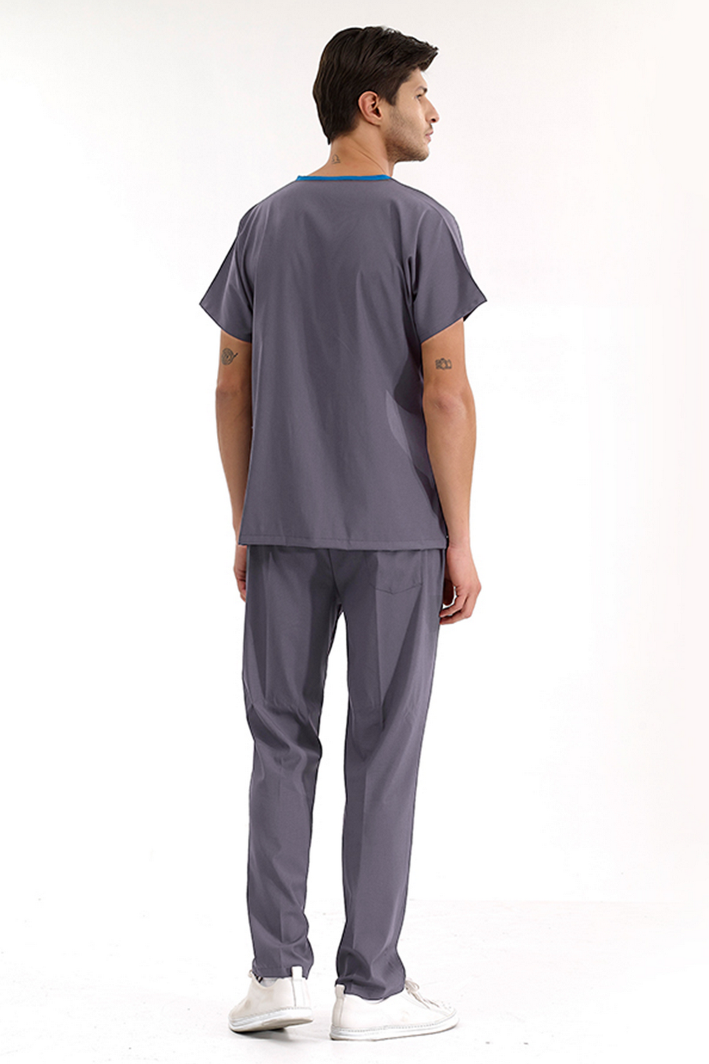Lux Lycra Greys Suit - Lead Gray