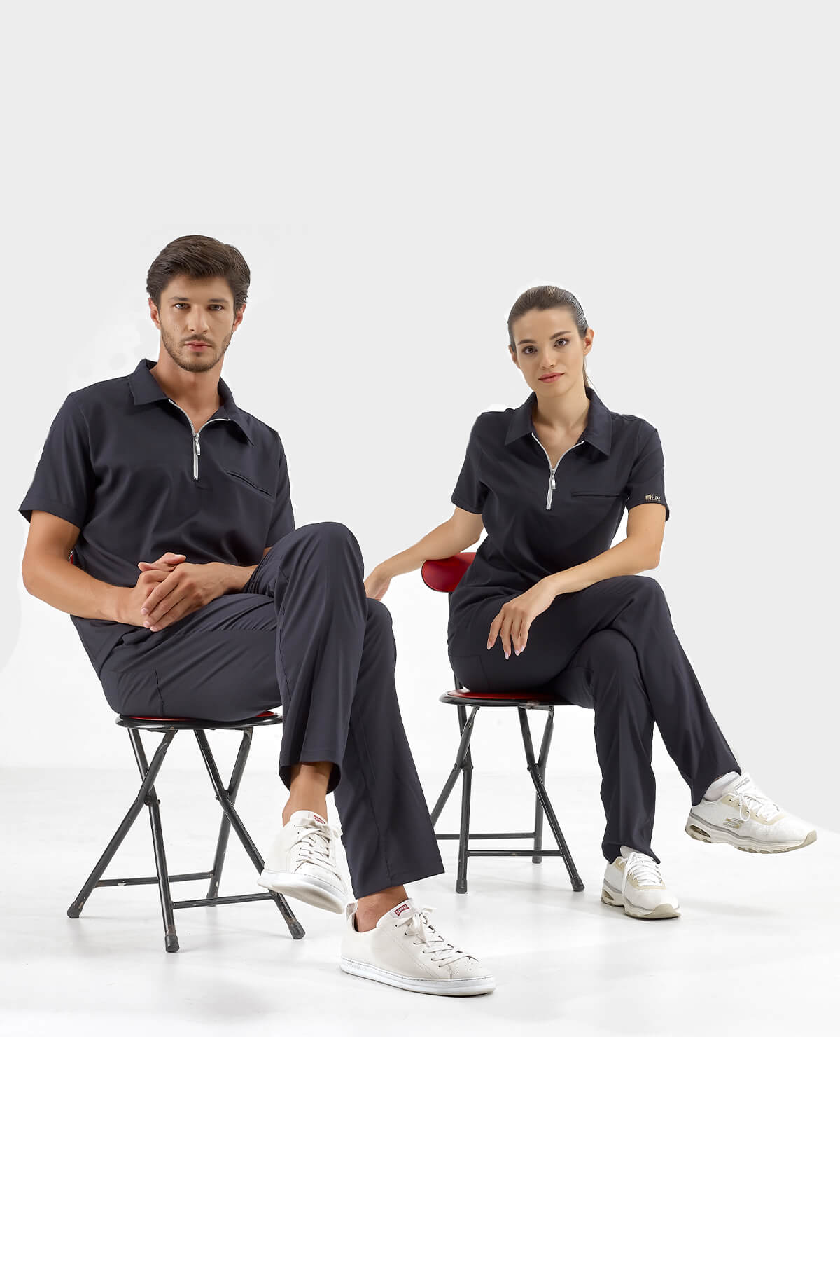Polo Lux Lycra Suit - Navy Blue