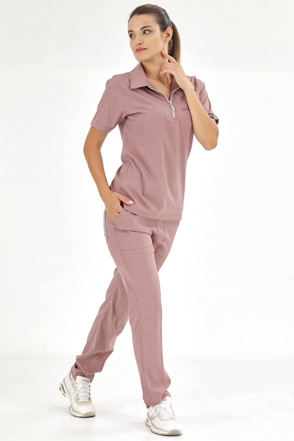 Polo Lux Lycra Suit - Dried Rose