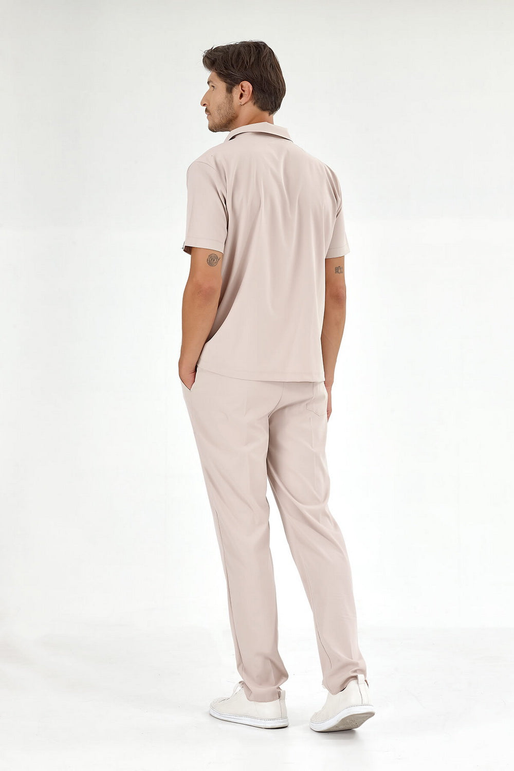 Polo Lux Lycra Suit - Cream