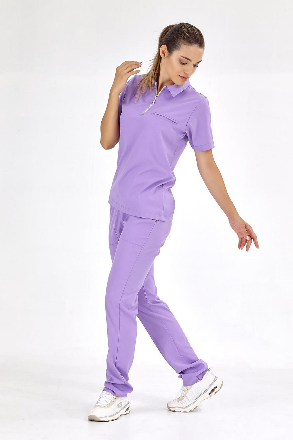 Polo Lux Lycra Suit - Lilac