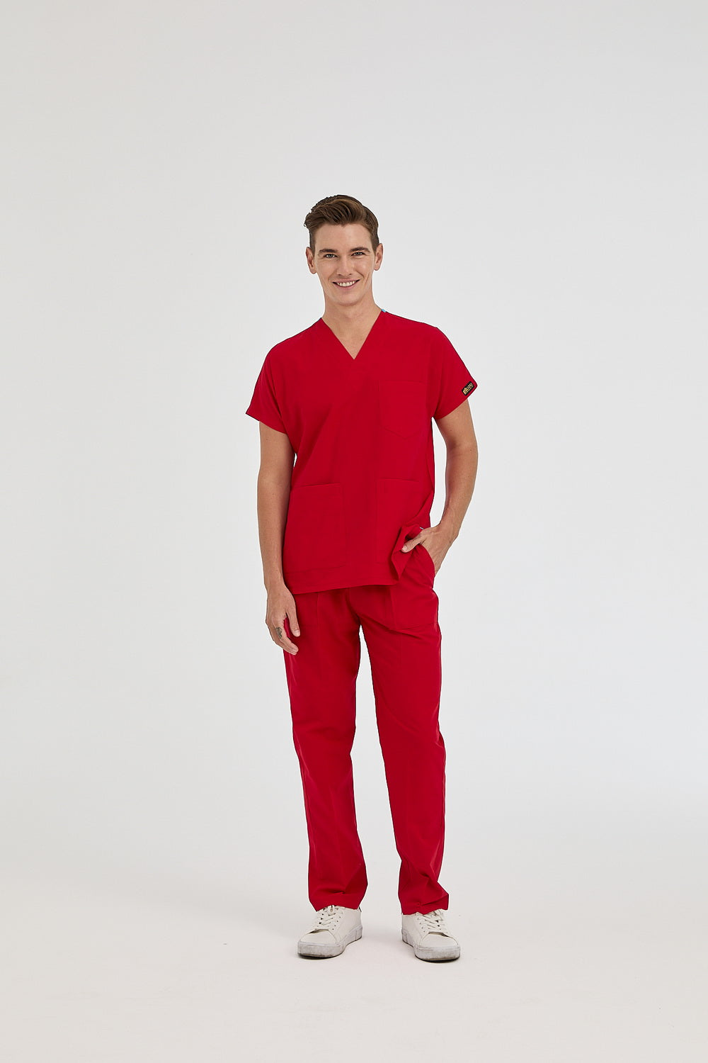 Dr Greys Tericoton Suit - Red (Thin Fabric)
