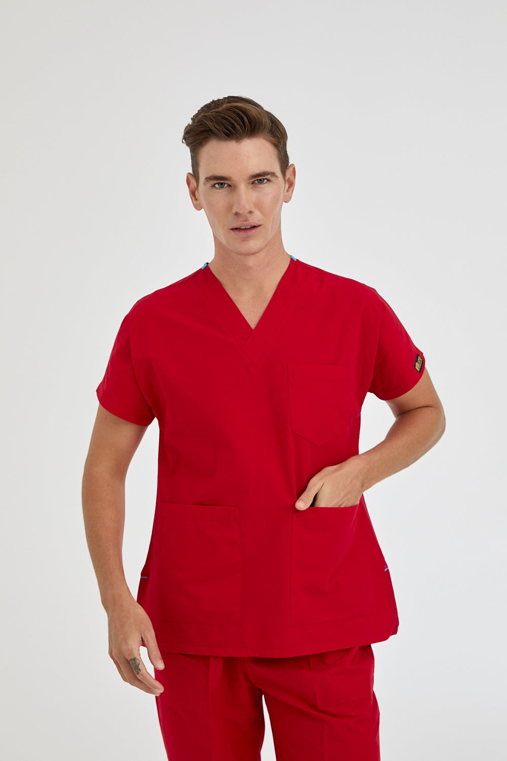Dr Greys Tericoton Suit - Red (Thin Fabric)