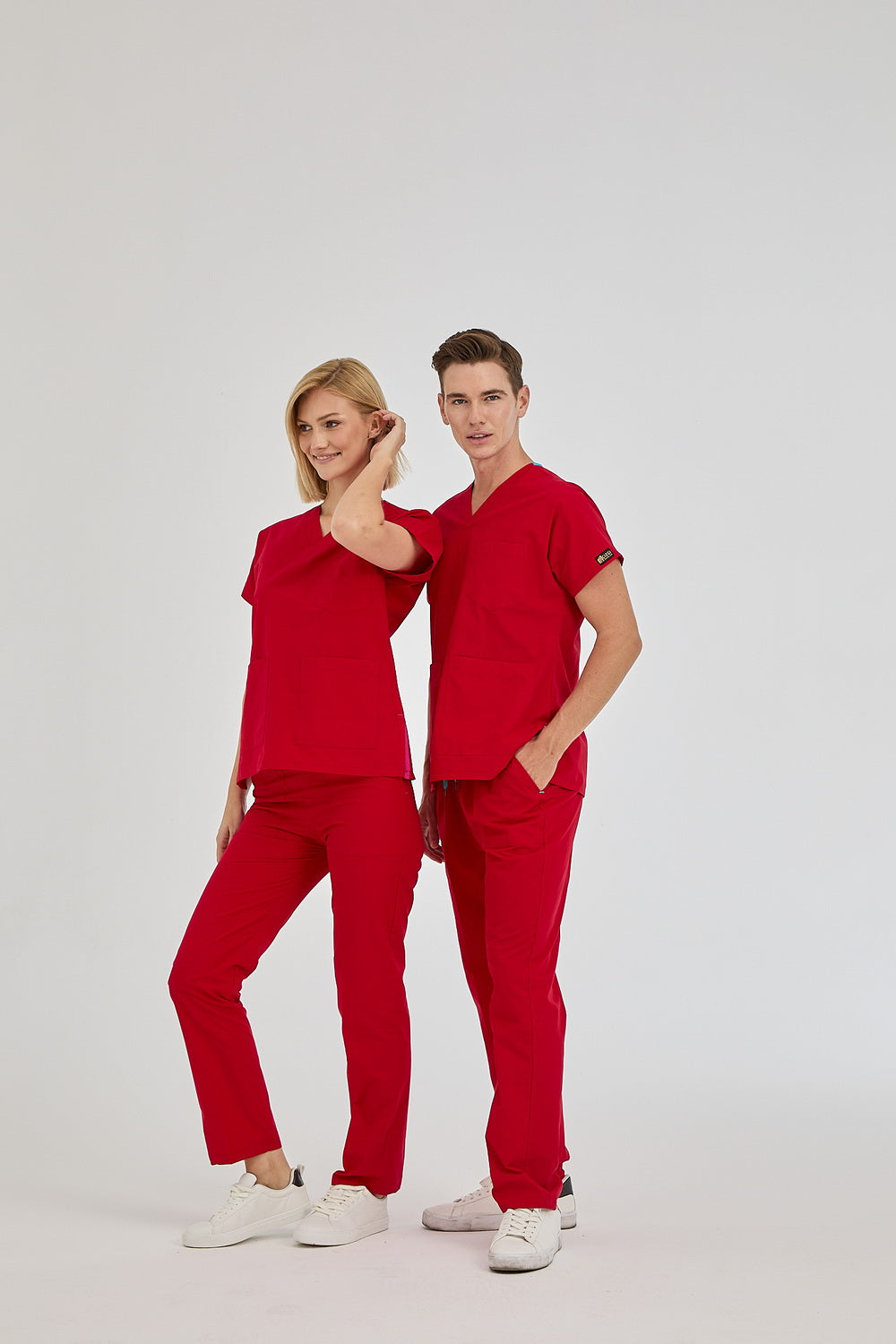 Dr Greys Tericoton Suit - Red (Thin Fabric)