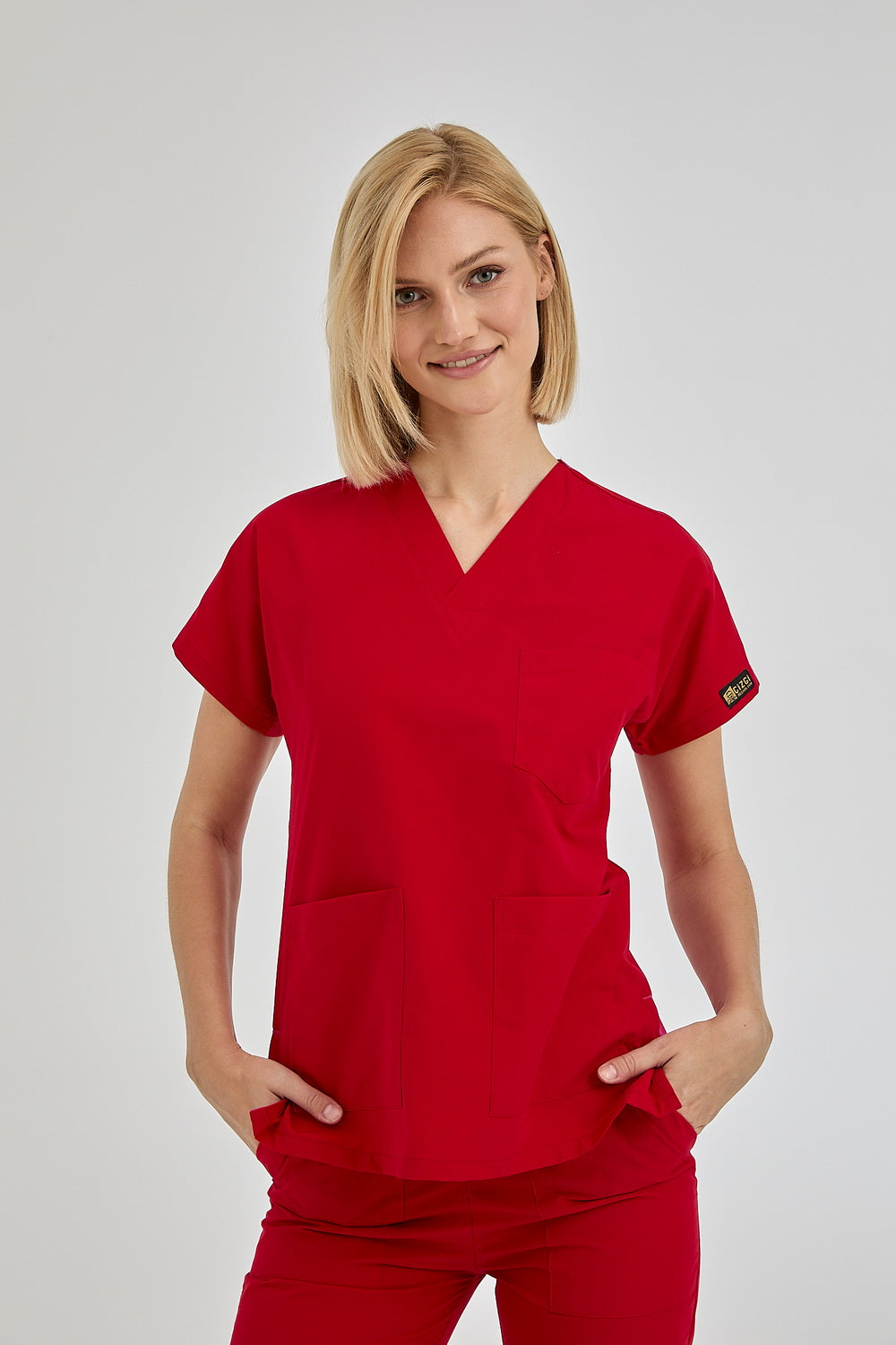 Dr Greys Tericoton Suit - Red (Thin Fabric)