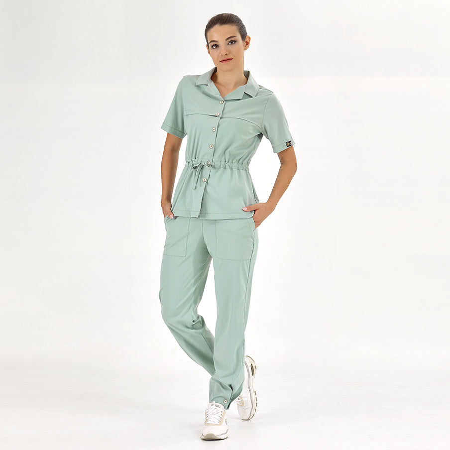 Mint Green Retro Lux Lycra Suit