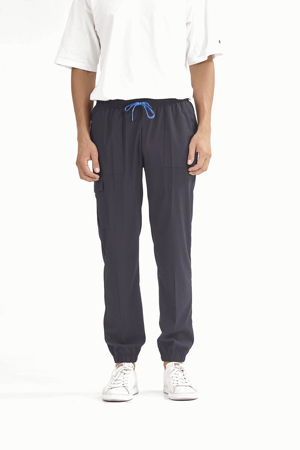 Jogger Lux Lycra Trousers - Navy Blue