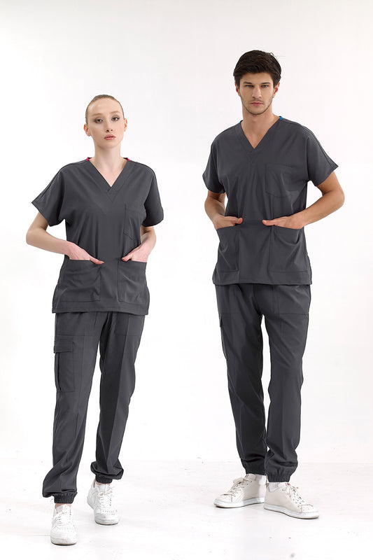 Jogger Lux Lycra Greys Suit - Smoked