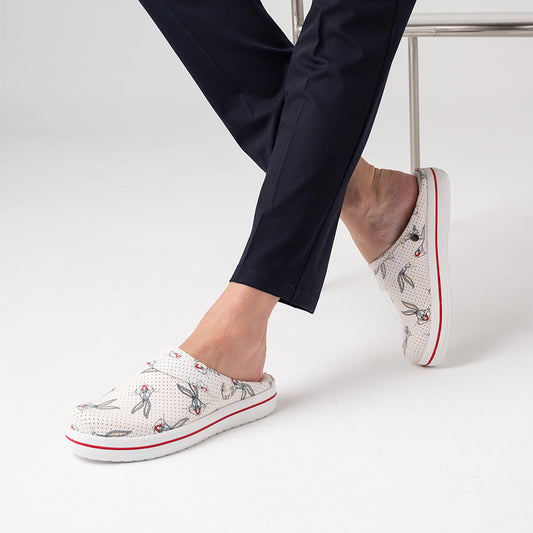 Famous Rabbit Patterned Classic Greys Life Sabo Slippers