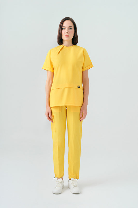 Zero Best Likra Suit - Yellow