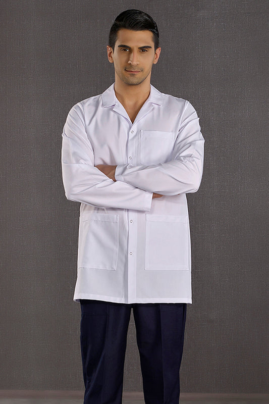 Men's Classic Collar Lab Coat (Alpaca Fabric)