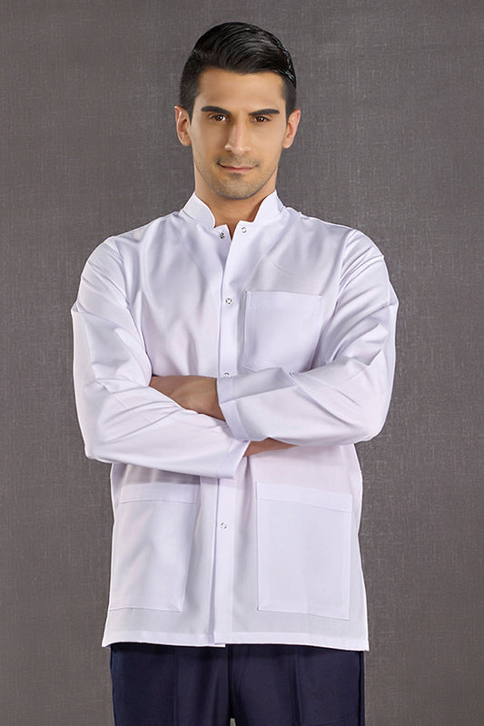Men's Judge Collar Lab Coat (Alpaca Fabric)
