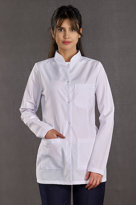 Women's Judge Collar Lab Coat (Alpaca Fabric)