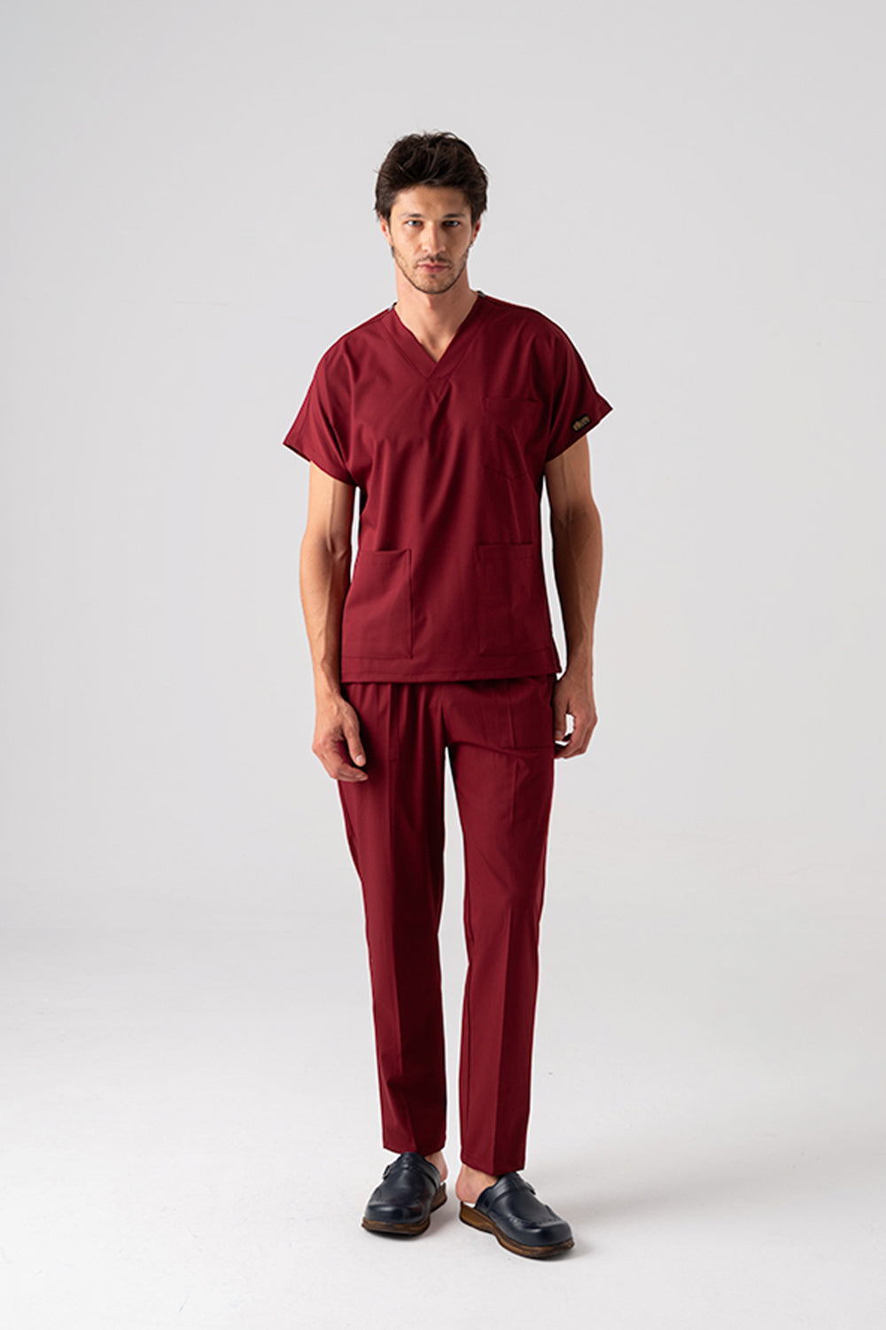 Dr. Greys Best Lycra Scrubs Set - Burgundy