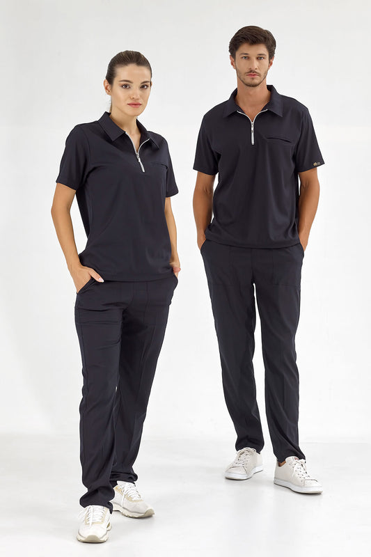 Polo Lux Lycra Suit - Navy Blue