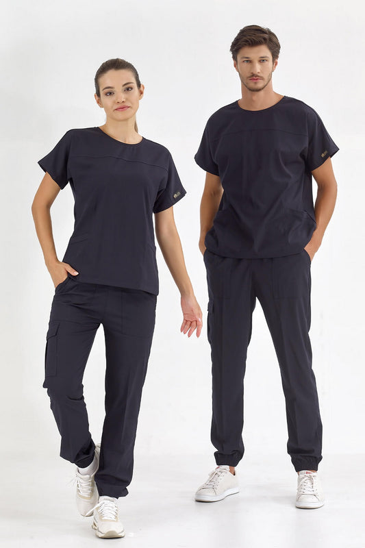 Basic Lux Lycra Suit - Navy Blue