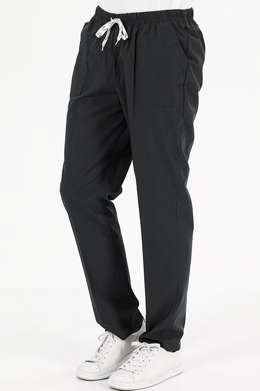 Single Bottom Terycotton Trousers - Black