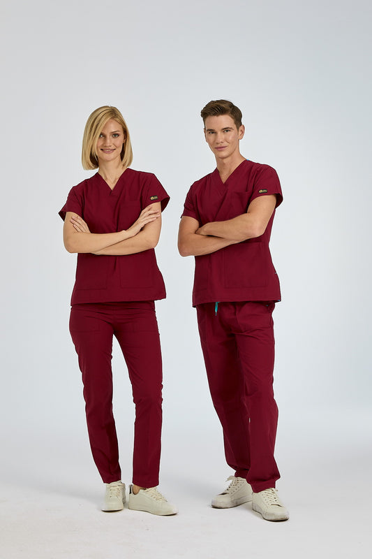 Dr Greys Tericoton Suit - Burgundy (Thin Fabric)