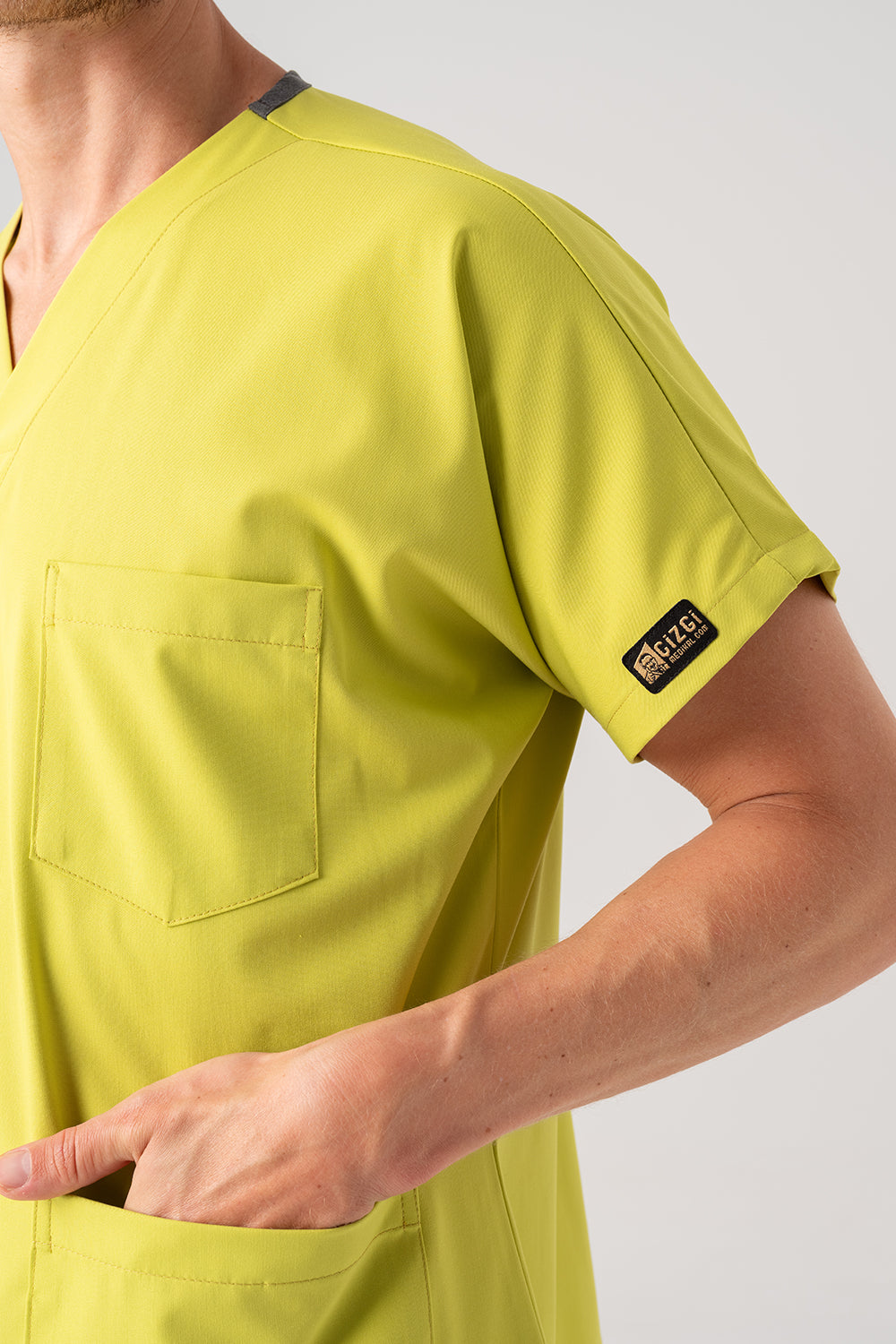 Dr. Greys Best Lycra Scrubs Set - Neon Green