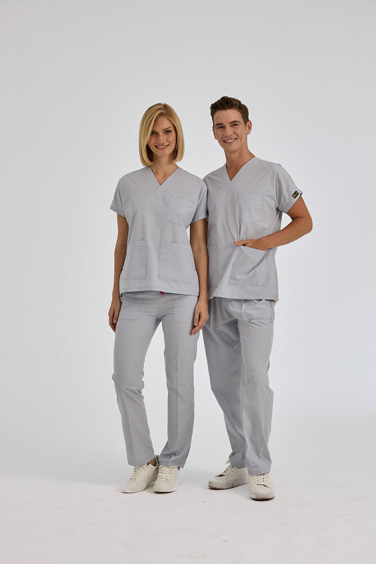 Dr Greys Tericoton Suit - Grey (Thin Fabric)
