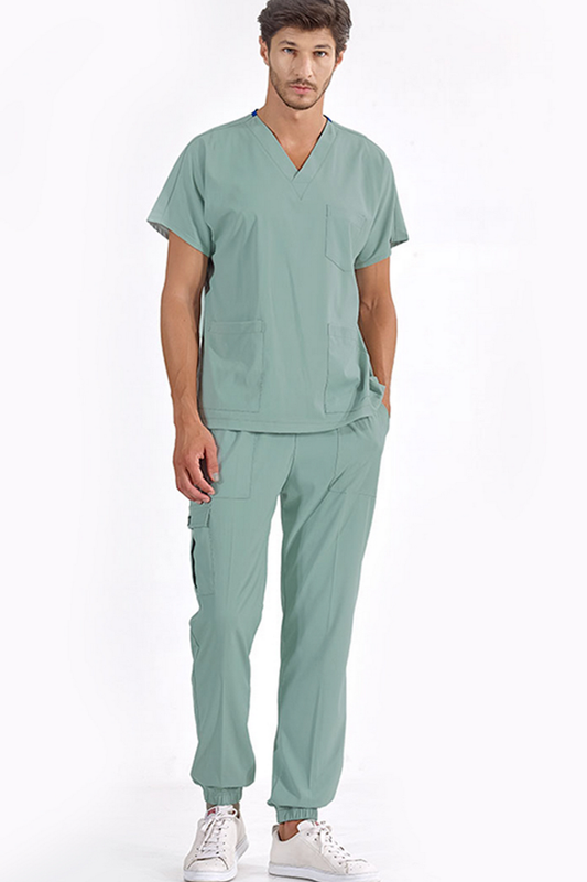 Jogger Lux Lycra Greys Suit - Mint Green