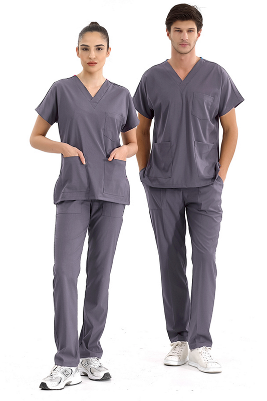 Lux Lycra Greys Suit - Lead Gray