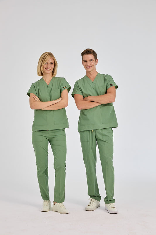 Dr Greys Tericoton Suit - Mold Green (Thin Fabric)