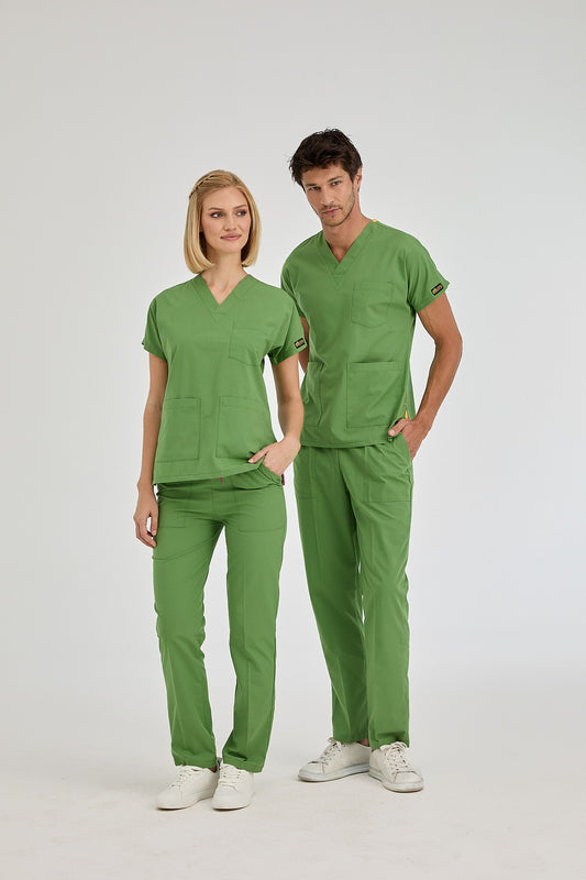 Dr Greys Tericoton Suit - Pistachio Green (Thin Fabric)