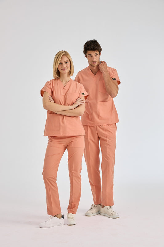 Dr Greys Tericoton Suit - Salmon  (Thin Fabric)