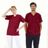 Burgundy Silva Lux Lycra Single Top